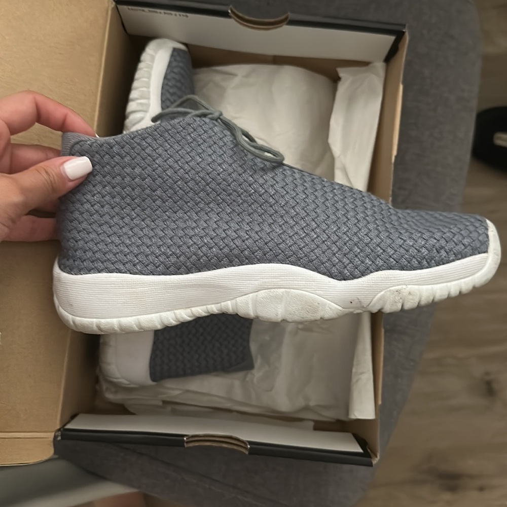 Air Jordan Future, cool Grey and white, size 6.5 youth